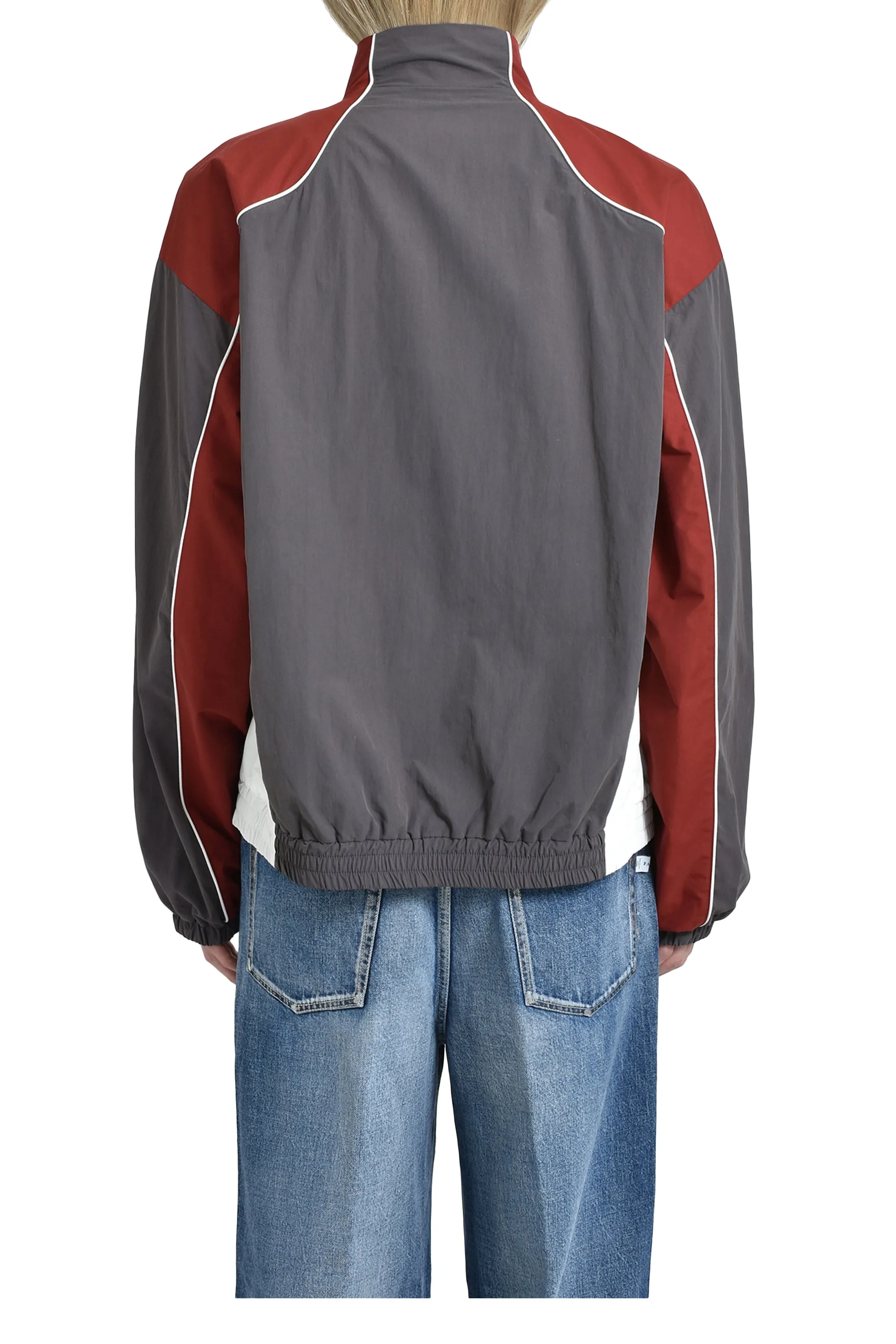 PANELED TRACK JACKET / GRY