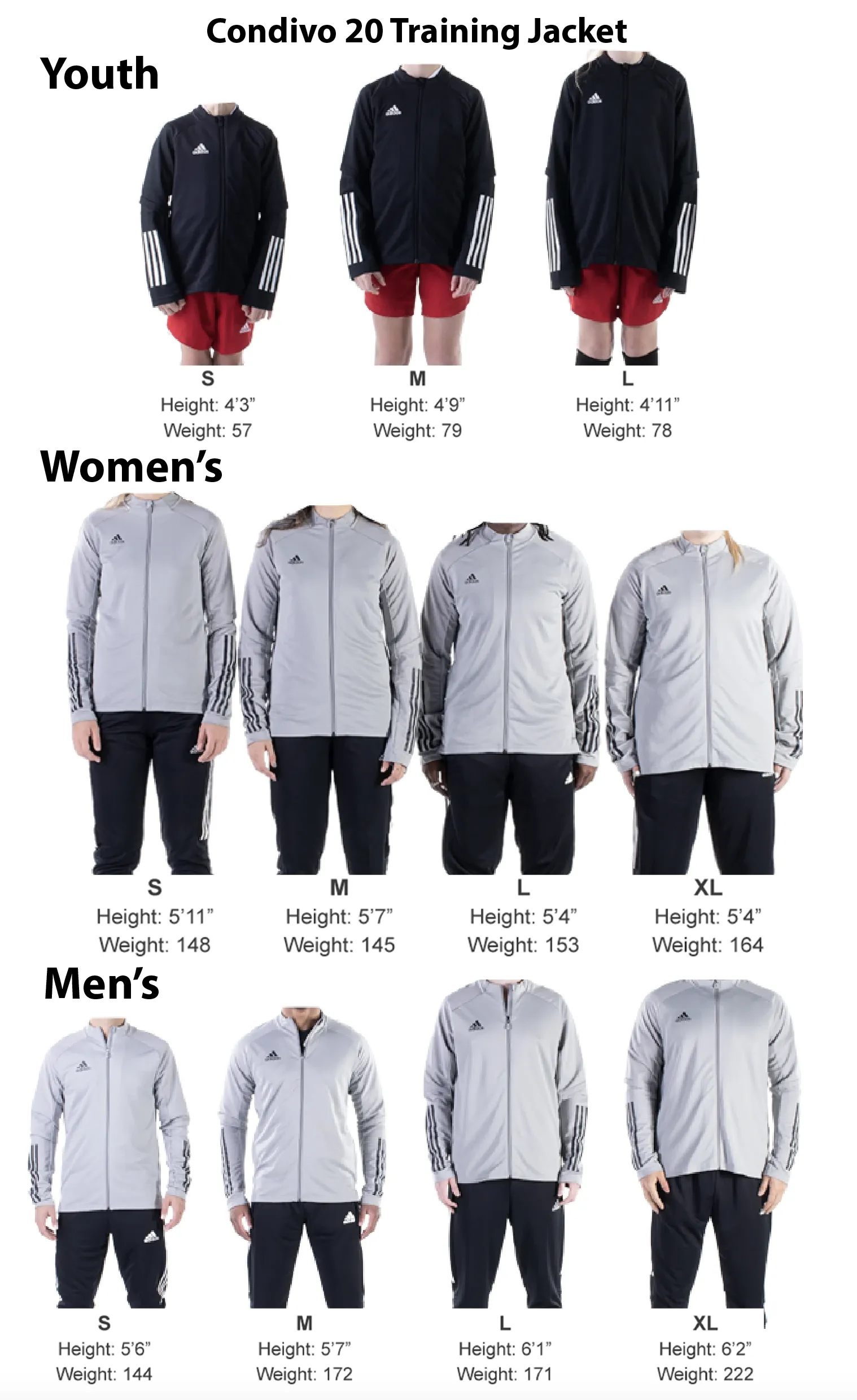 Parsippany SC Academy Seniors adidas Condivo 20 Track Jacket - Grey