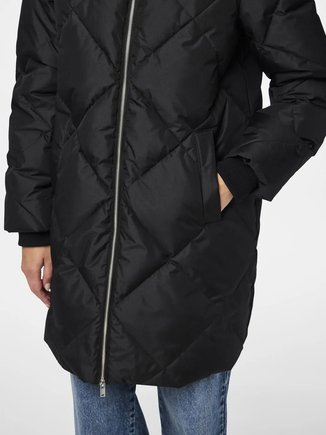 PCNOVELLA Quilted Jacket - Black