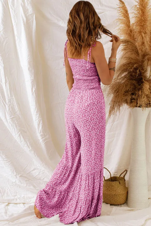 Pink Ruffle Jumpsuit