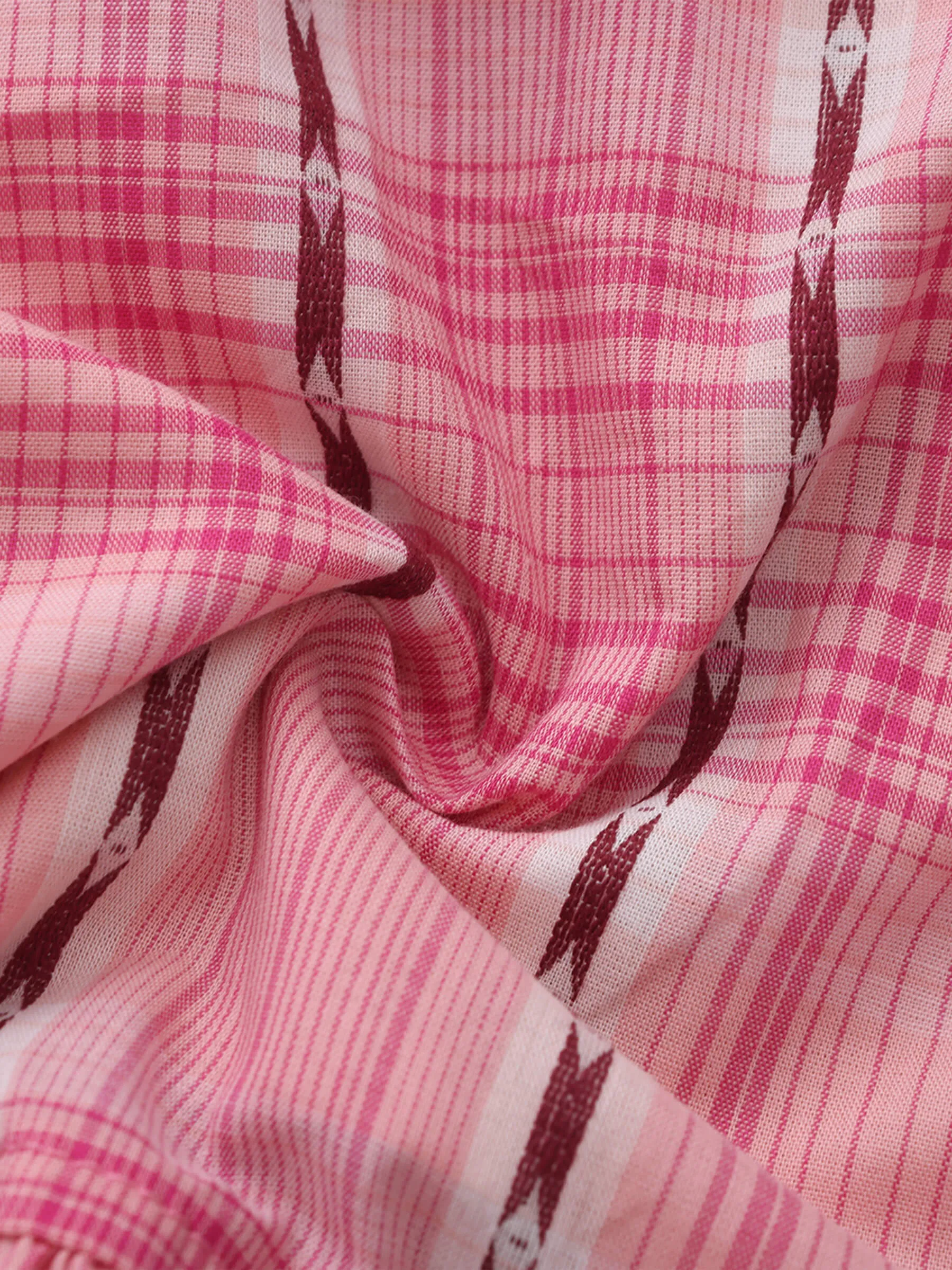 Pink Ruffled Striped Cami Top