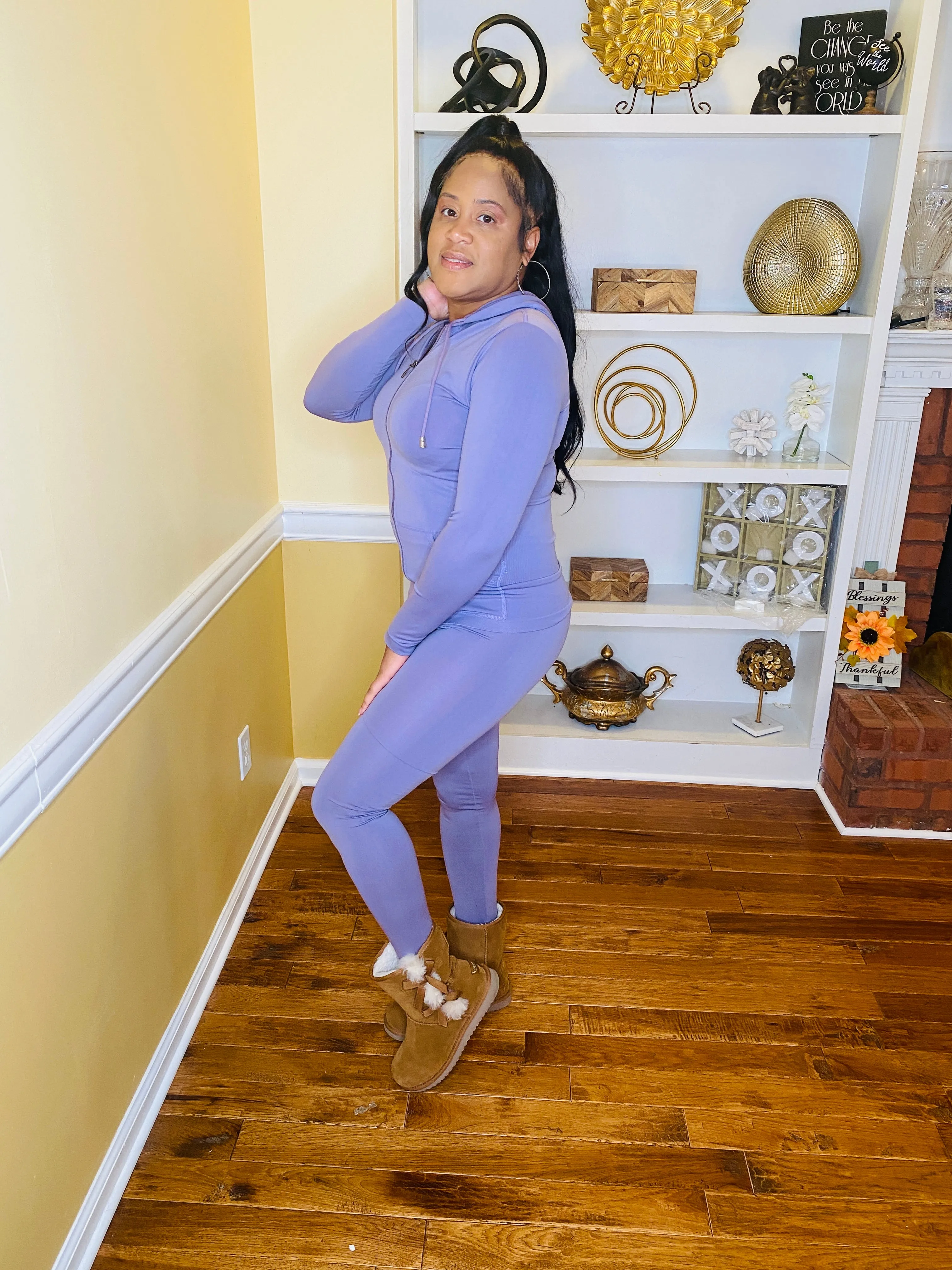 Play Hard Tracksuit (purple ash)