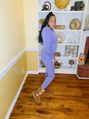 Play Hard Tracksuit (purple ash)