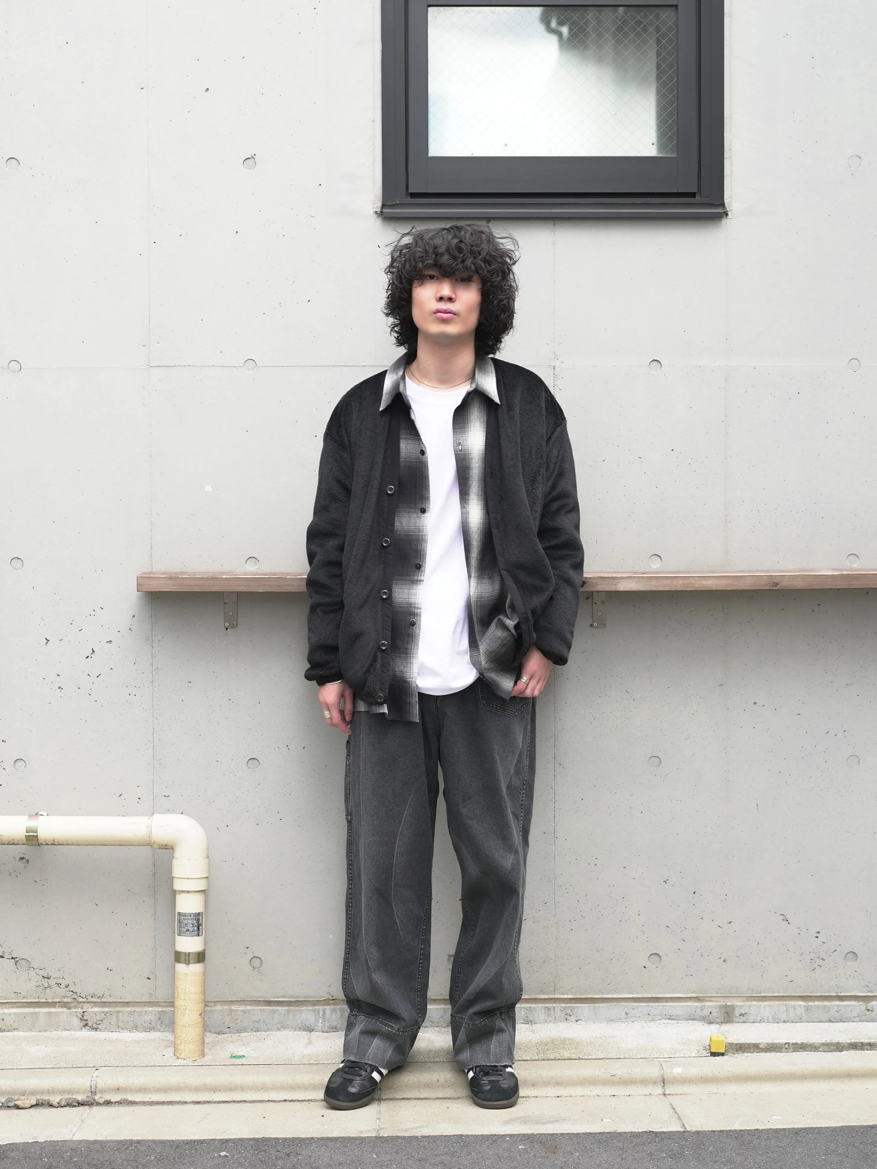 Polartec® Fleece Cardigan - BLACK