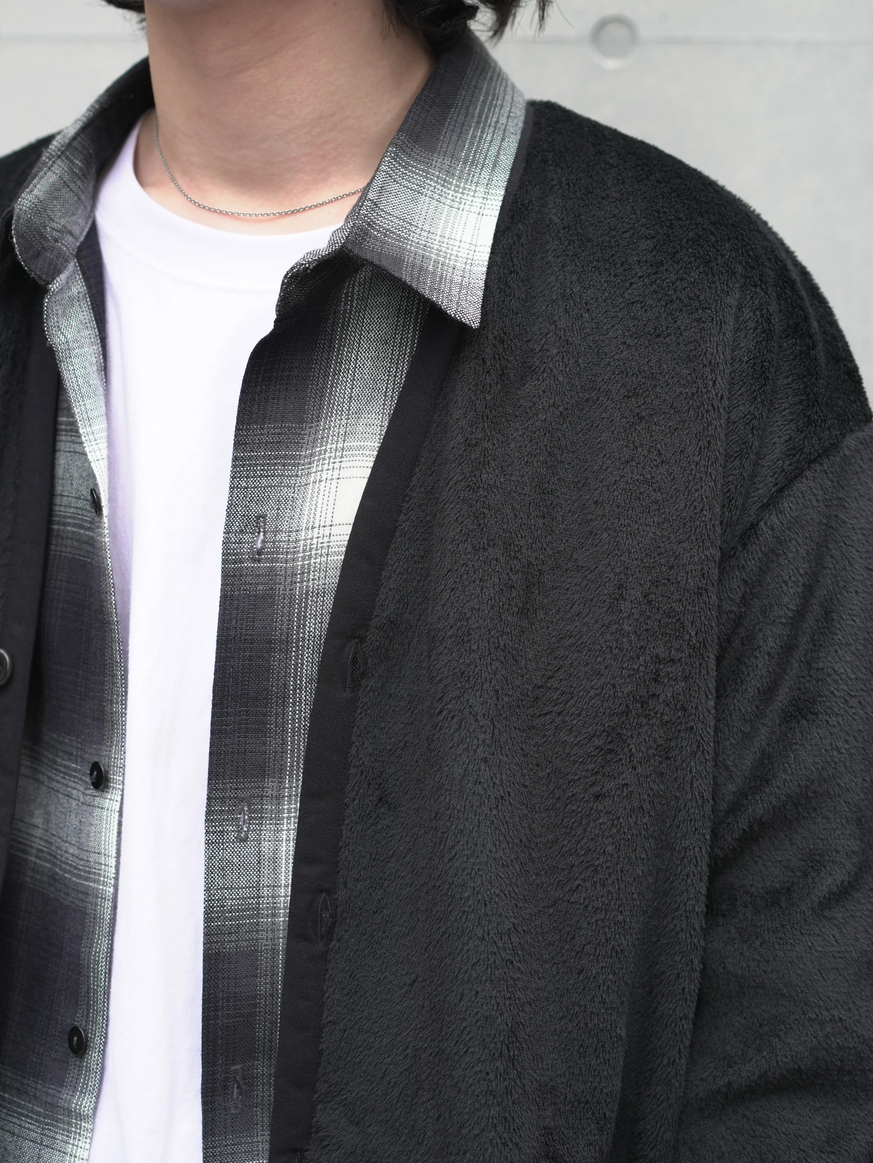Polartec® Fleece Cardigan - BLACK