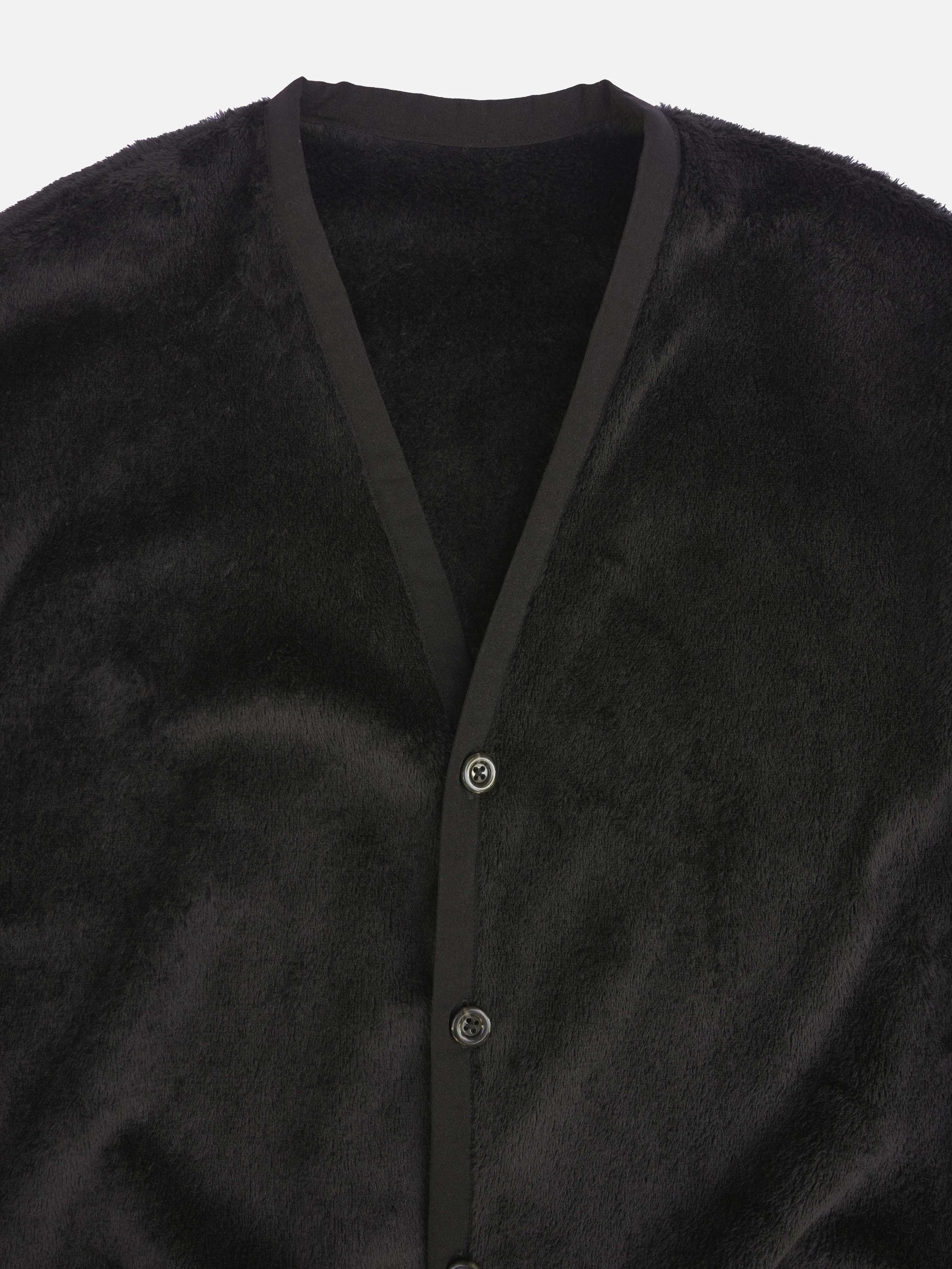 Polartec® Fleece Cardigan - BLACK