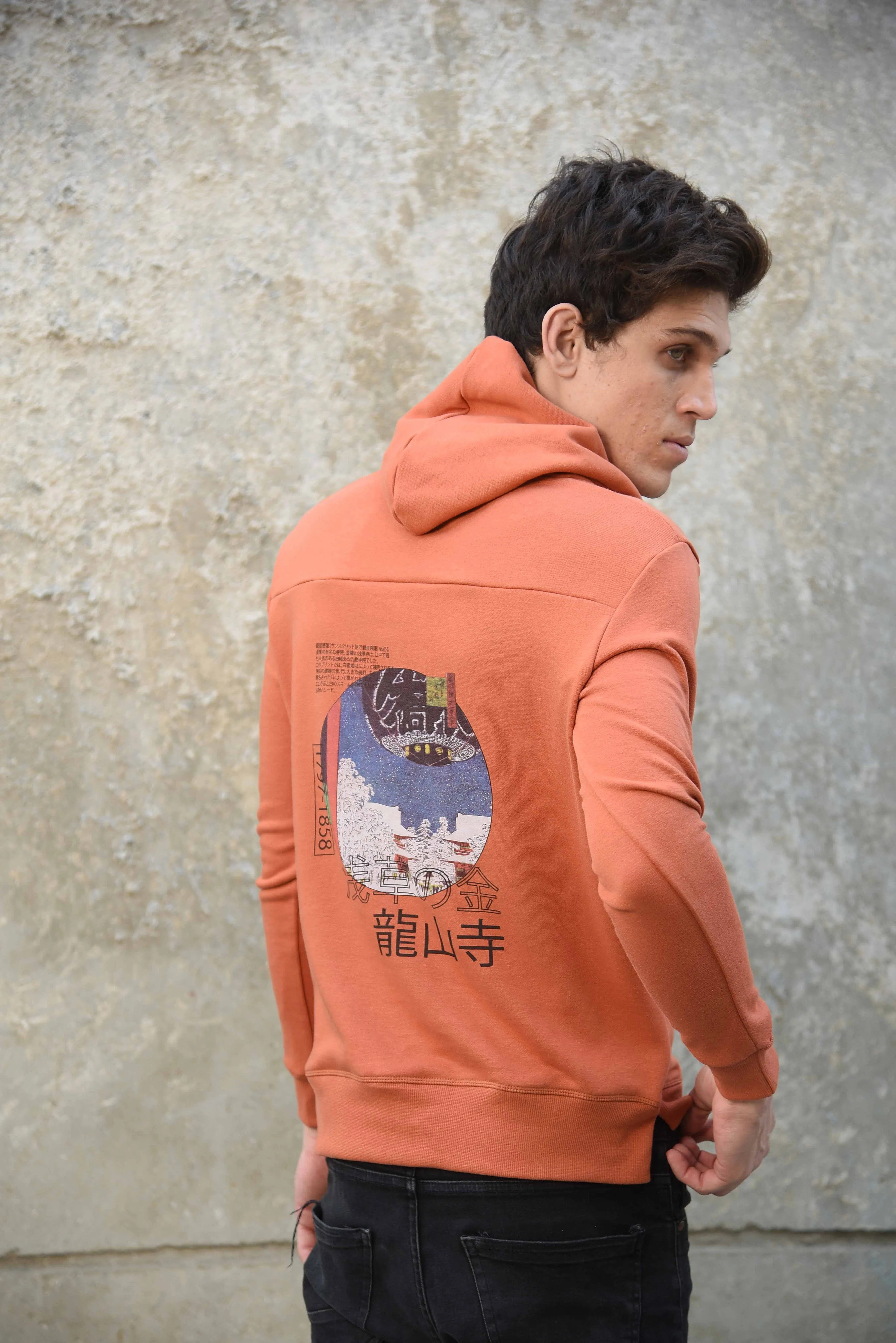 Printed Hoodie - Temple