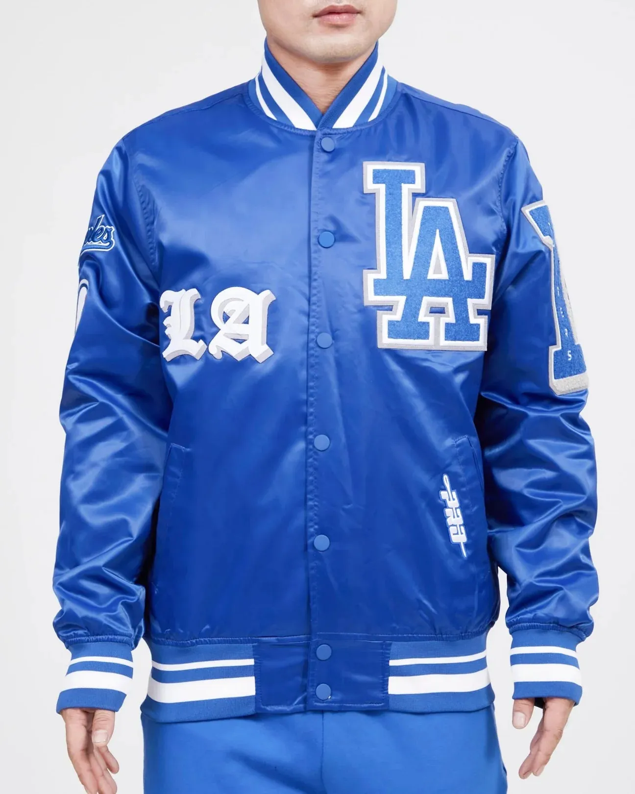 Pro Standard Jacket - Los Angeles Dodgers- Old English Stains - Blue - LLD633531