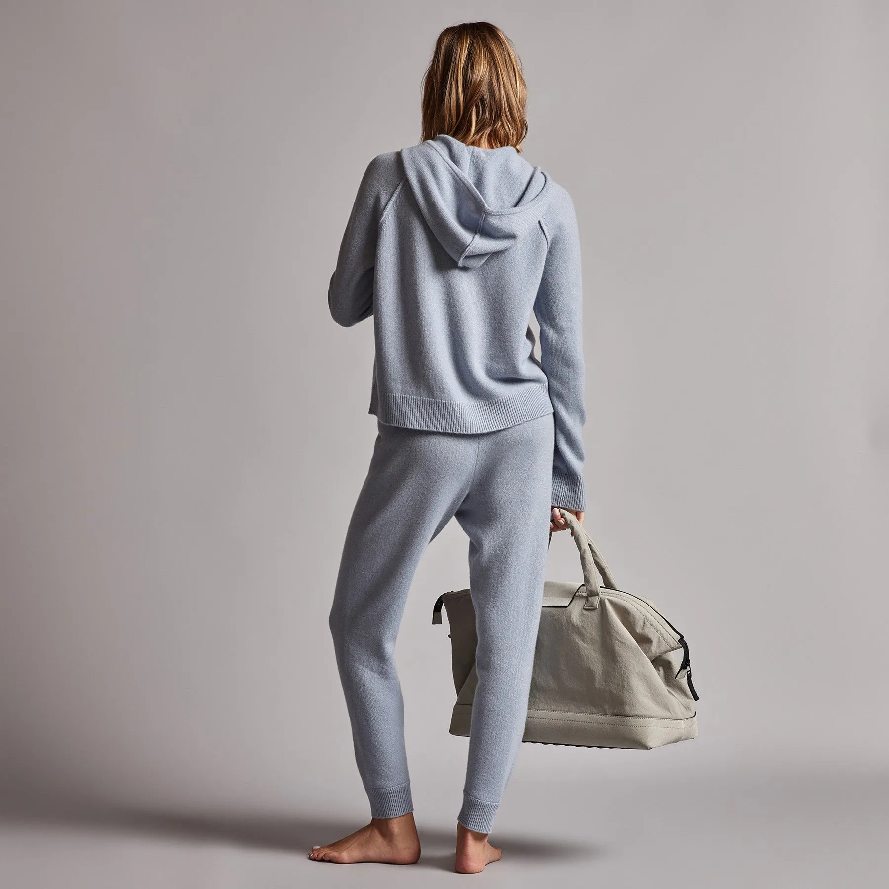 Recycled Cashmere Track Pant - Breeze