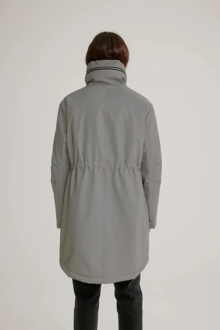 Reflective Anorak with Hidden Hood & Quilted Lining