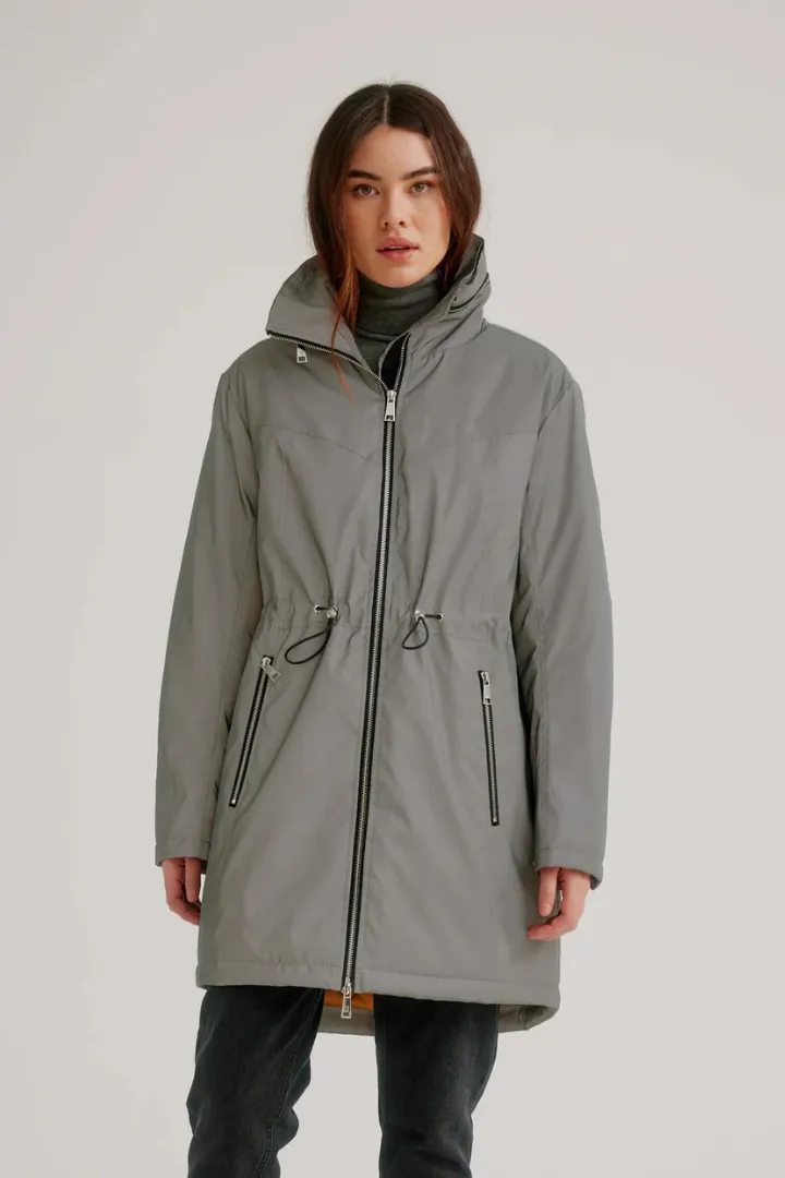 Reflective Anorak with Hidden Hood & Quilted Lining