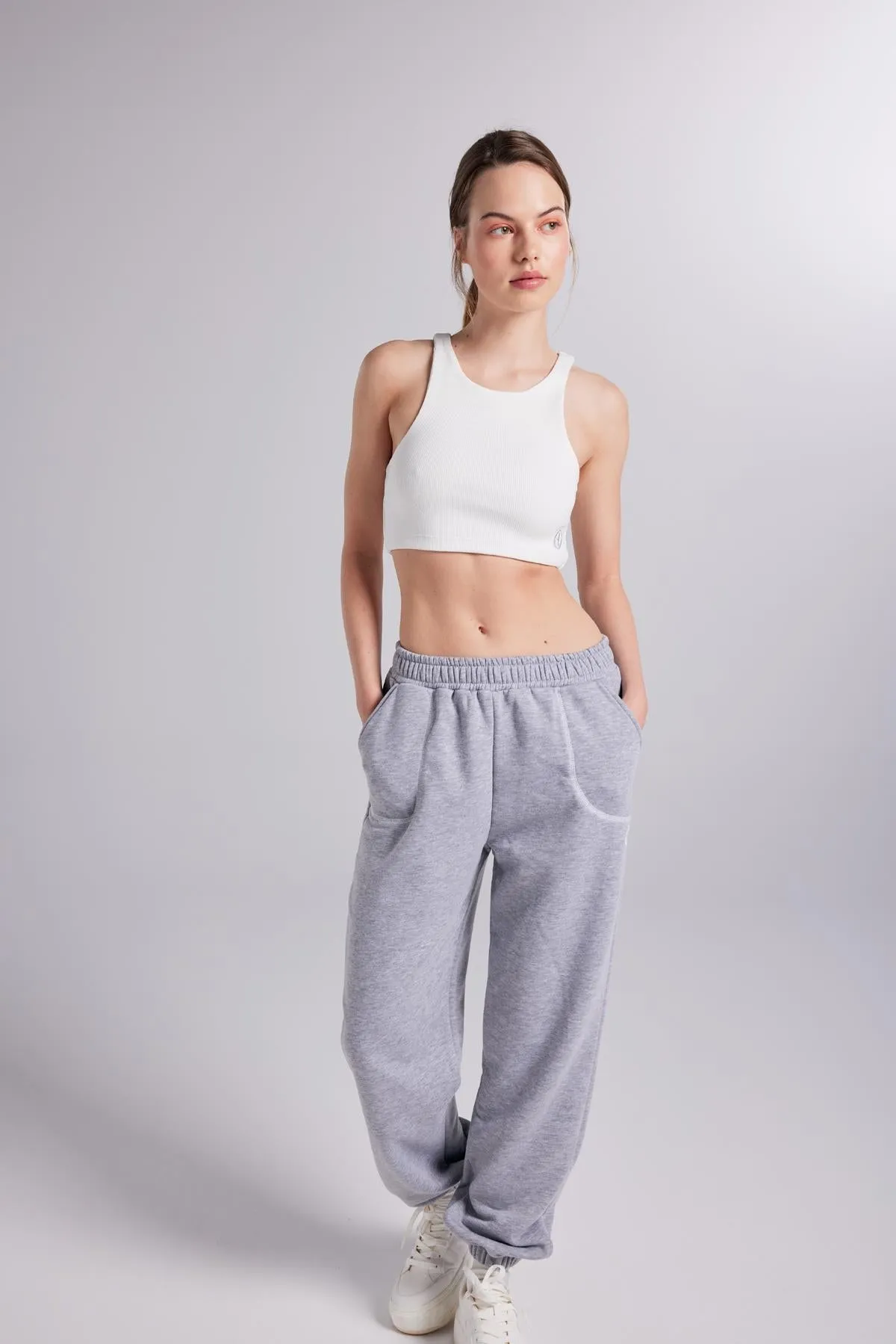 Rhode Elastis Waist Sweatpants Gray