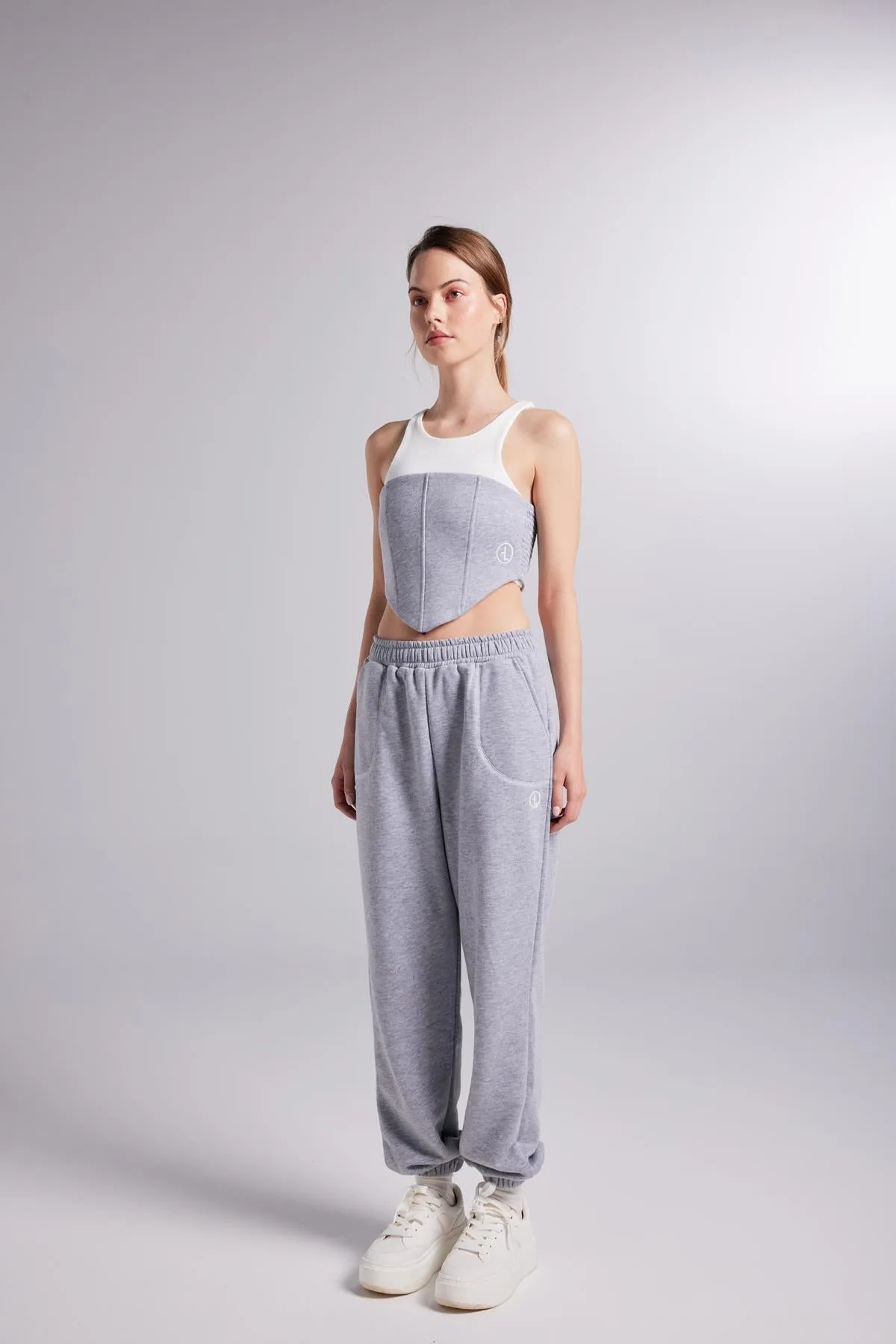 Rhode Elastis Waist Sweatpants Gray