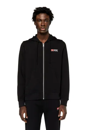 S-GINN ZIP UP HOOD BLACK