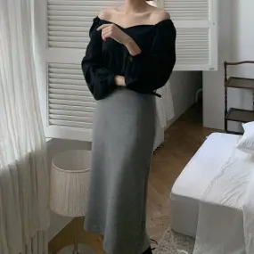 Scallop Collar Blouse Top