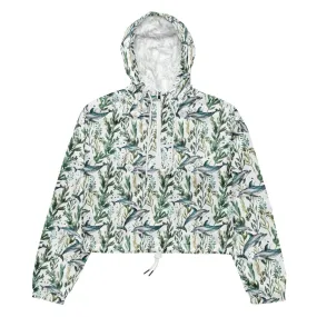 Seascape Dolphin Women’s cropped Windbreaker