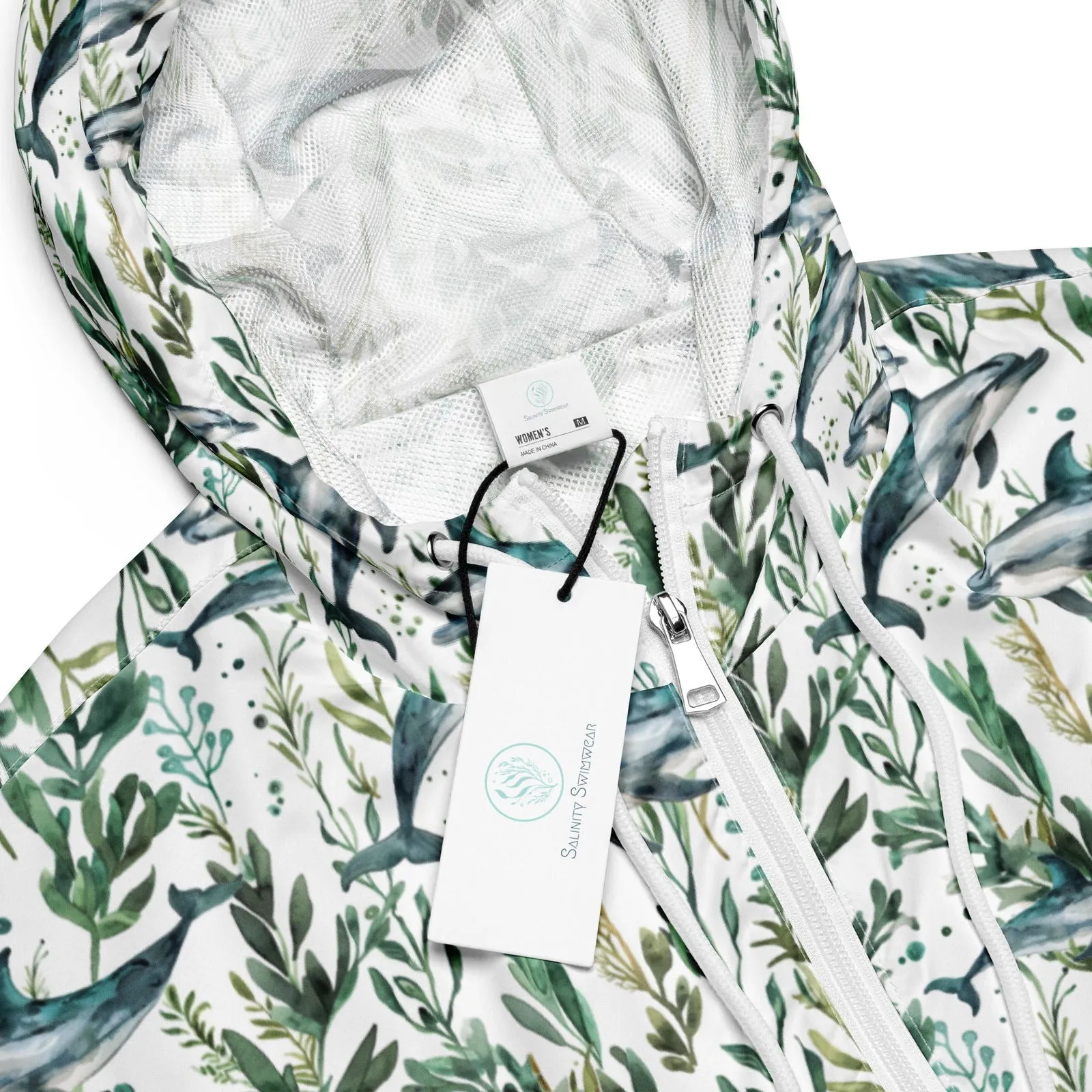 Seascape Dolphin Women’s cropped Windbreaker