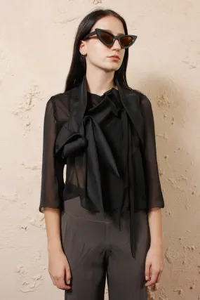 Sheer Cropped Jacket