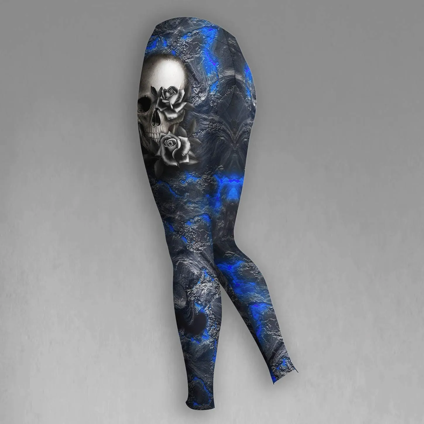 Skull Lava Blue Gothic Combo Hoodie and Leggings