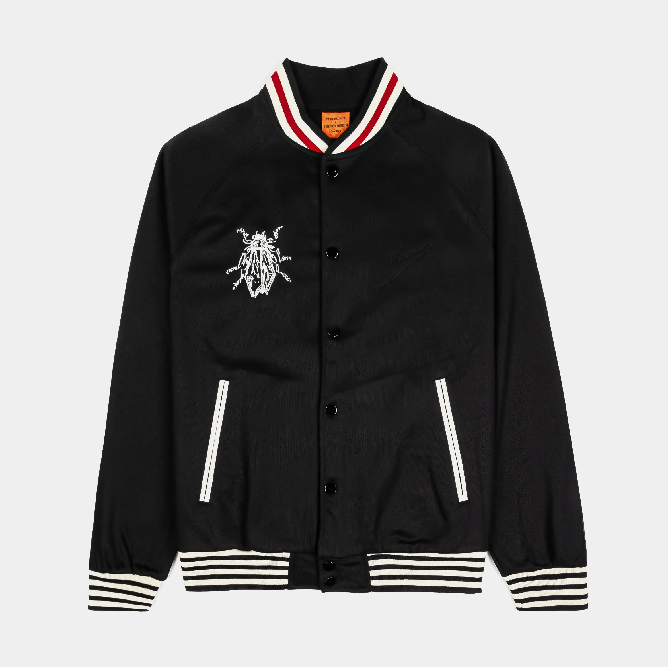 SP x Van Gogh Museum Beetle Track Mens Jacket (Black/Red)