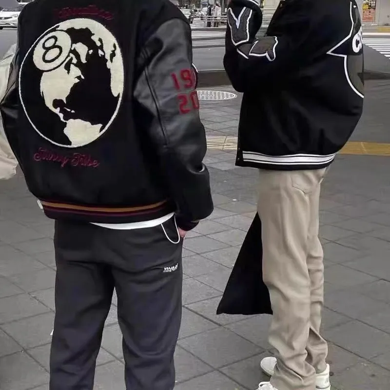 Stussy Hoodie Winter Baseball Uniform Black