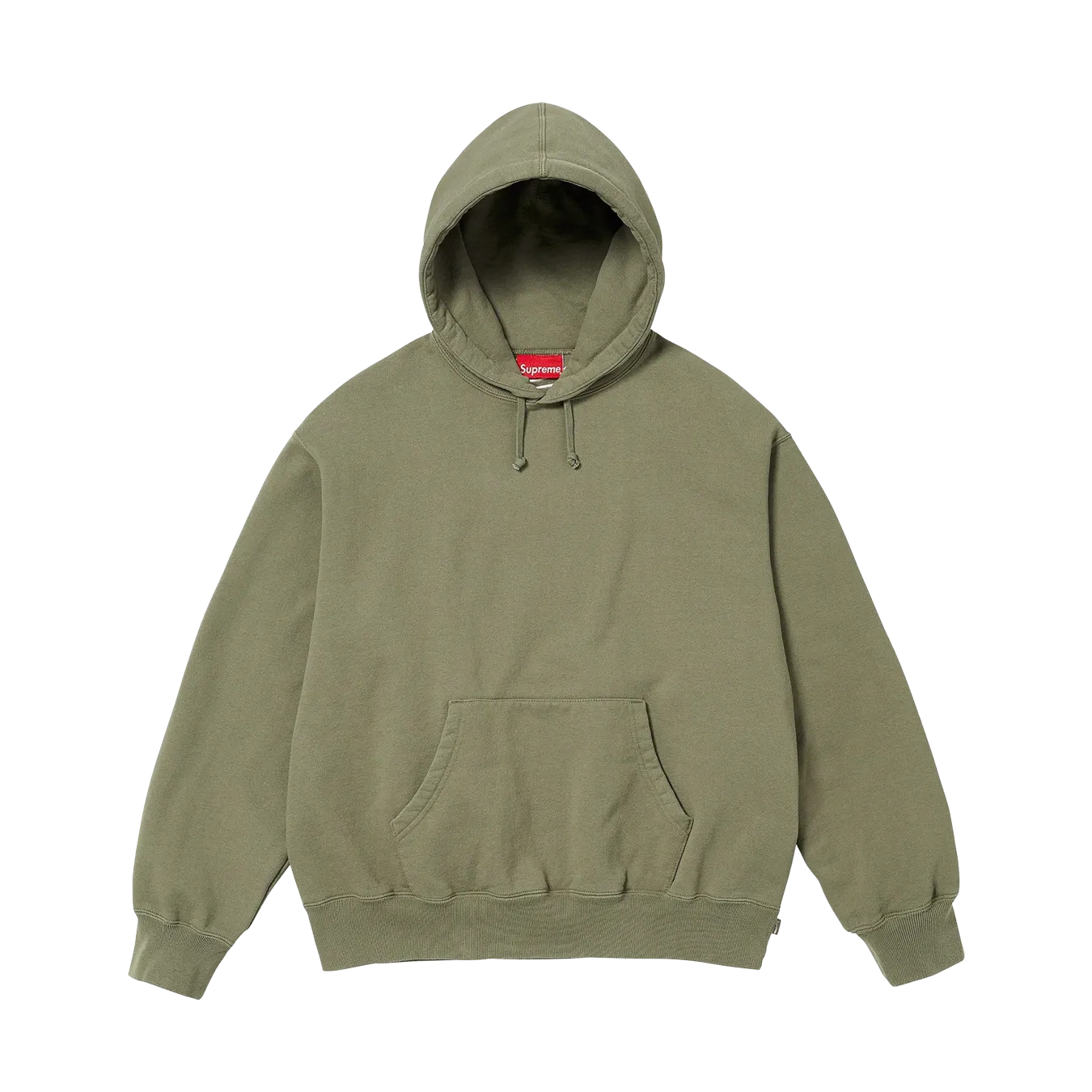 Supreme Satin Appliqué Hoodie 'Light Olive'