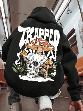 SXV  'Trapped’ Printed Cool Aesthetic Sweatshirt Hoodie