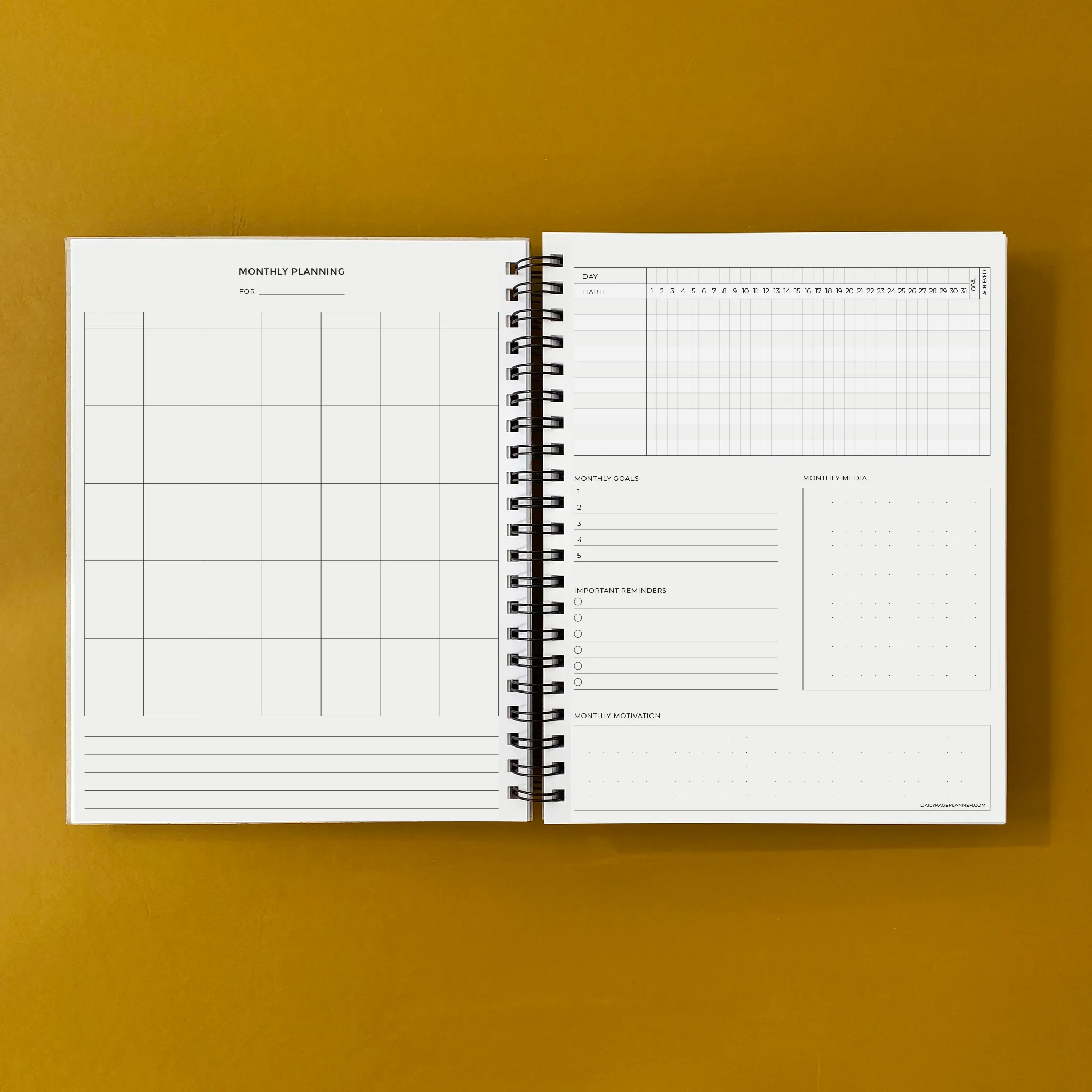 The Daily Page 6-Month Planner