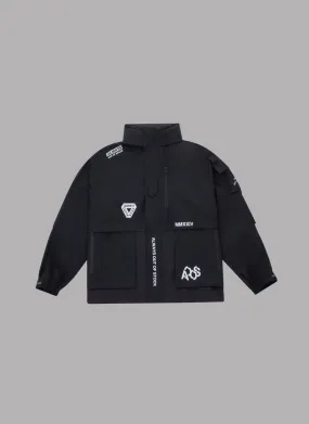 THREE LAYER TRACK JACKET-BLACK