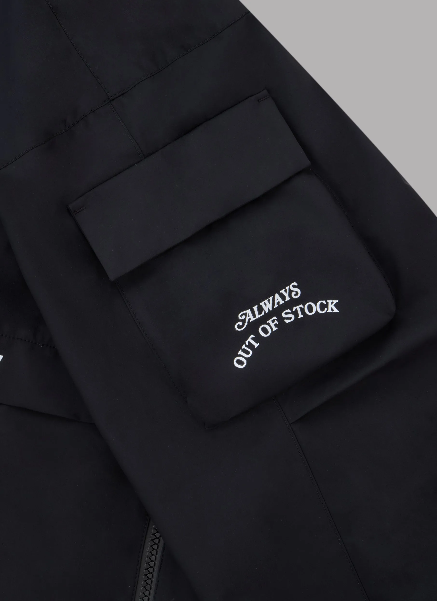 THREE LAYER TRACK JACKET-BLACK