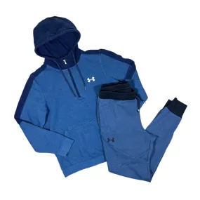 UNDER ARMOUR Classic Blue Two Tone Hoodie Sweatpants Set