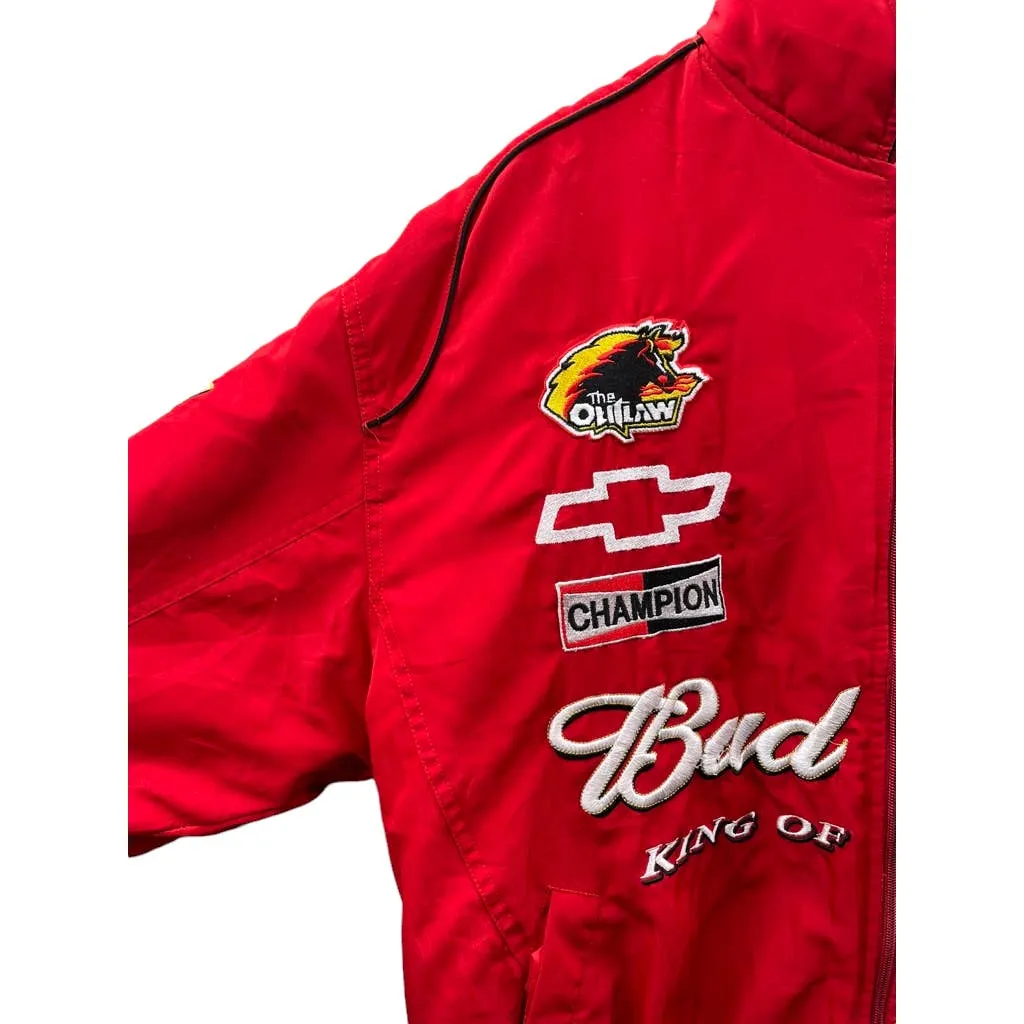 Vintage 1990's Budweiser NASCAR Racing Dale Earnhardt Jr. Racing Jacket