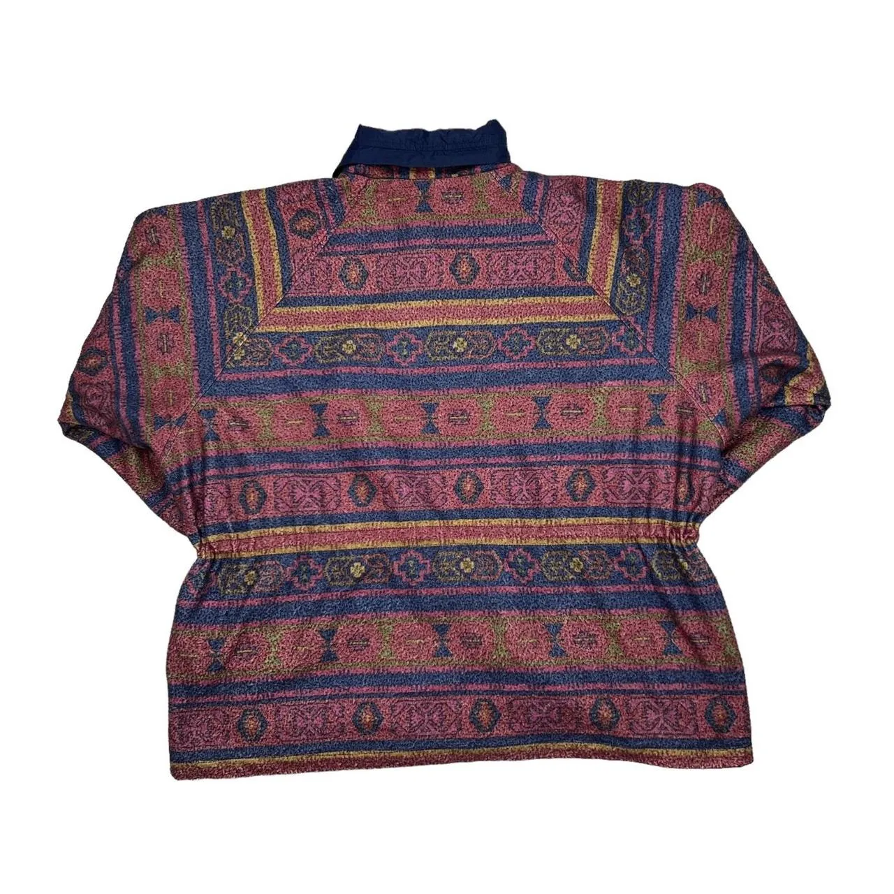 Vintage 90’s Reversible Abstract Crazy Patterned Fleece Windbreaker Jacket