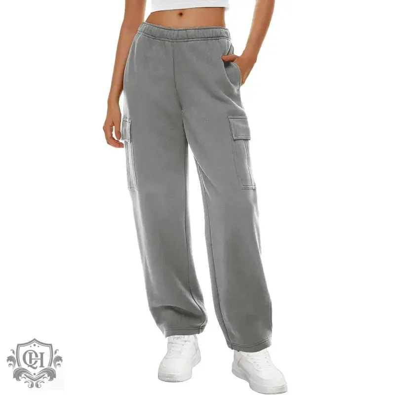 Wide Leg Sweatpants with Pockets