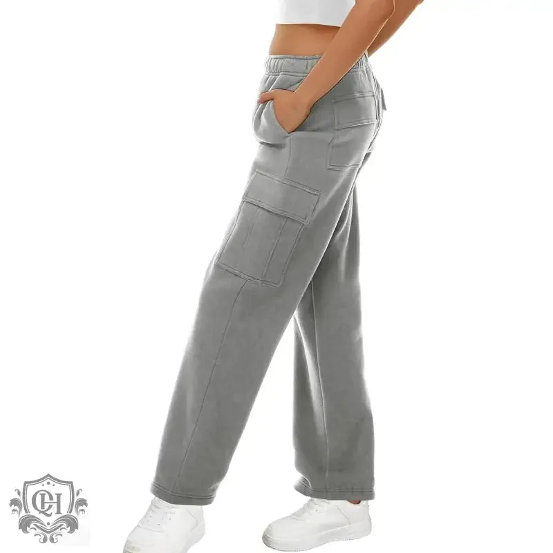 Wide Leg Sweatpants with Pockets