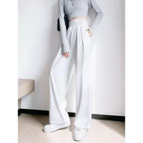 Wide Leg Women Casual High Waist Pants