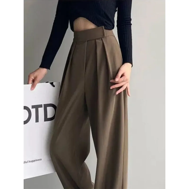 Wide Leg Women Casual High Waist Pants