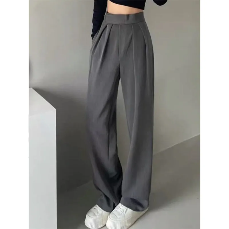 Wide Leg Women Casual High Waist Pants