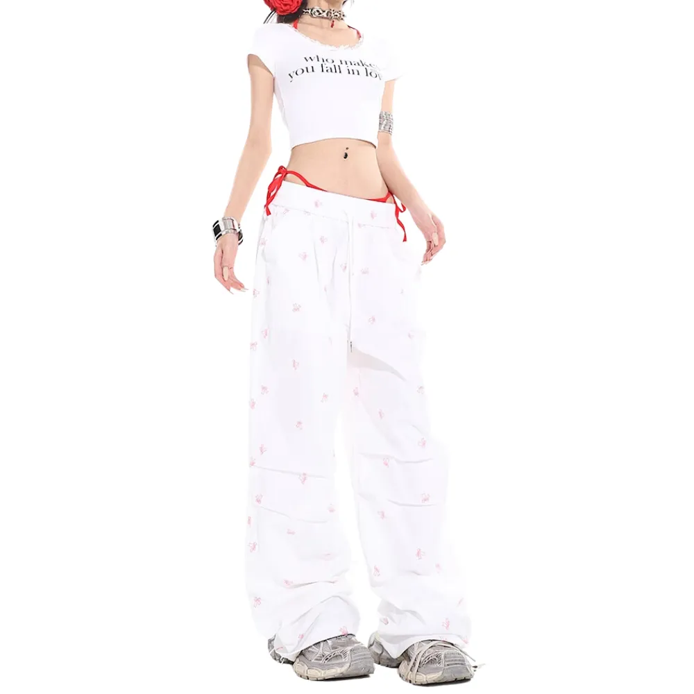 Women's Butterfly Embroidered Sweatpants