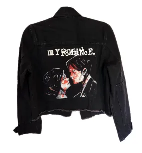 Womens cropped black denim with MCR- size SMALL CLEARANCE!