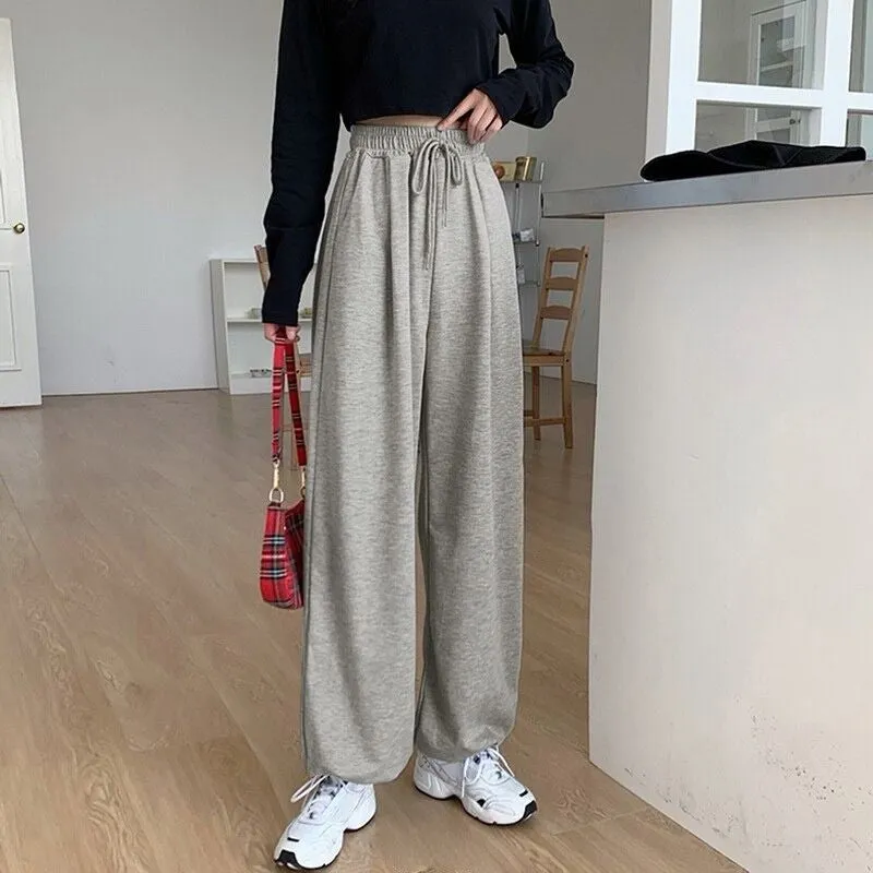 Women's High Waist Jogging Baggy Trousers