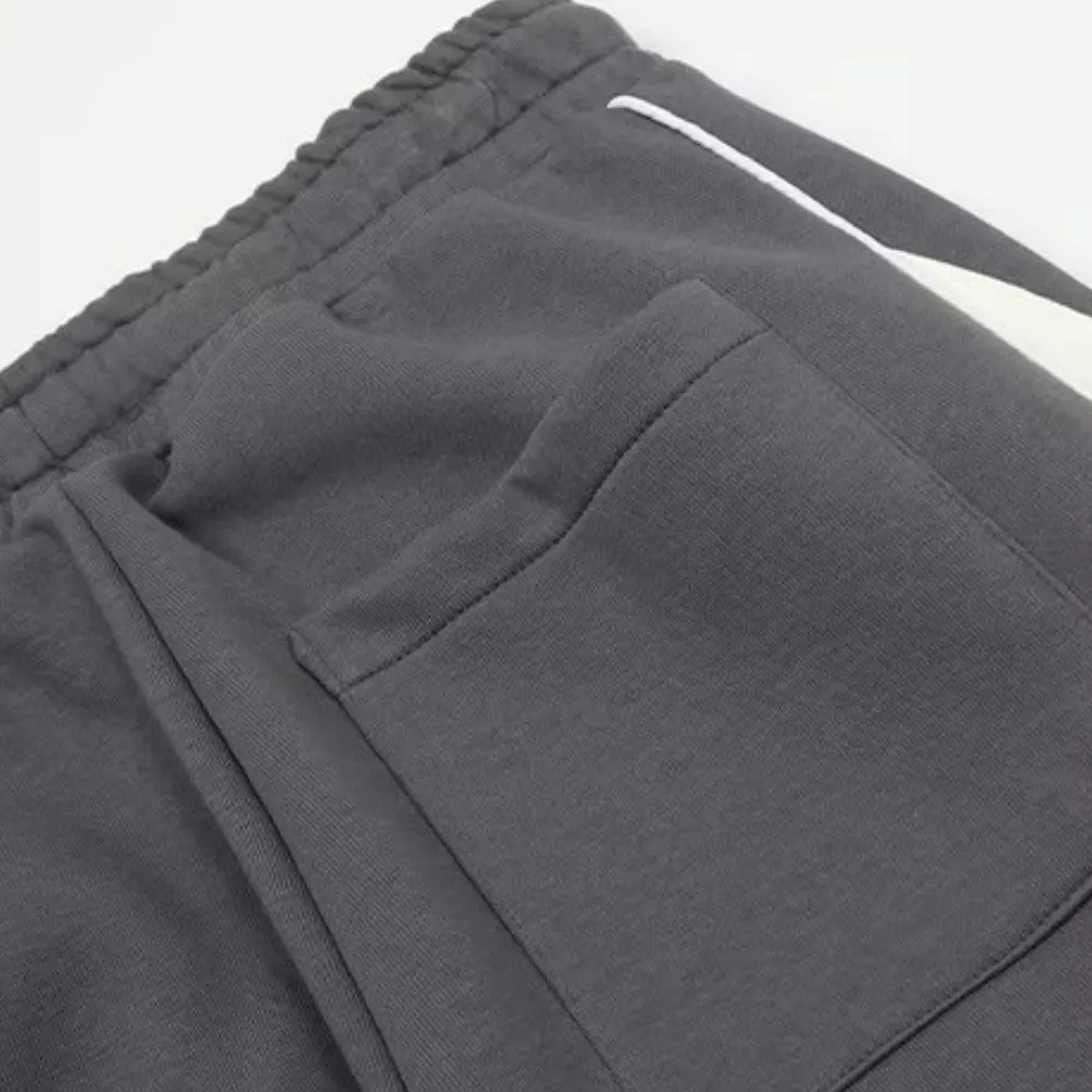 Women's Japanese Patchwork Straight-leg Sweatpants