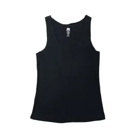 Women's Scoop Neck Ribbed Cotton Vest Tank Top