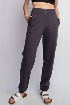 Zip It Up Sweatpants Black
